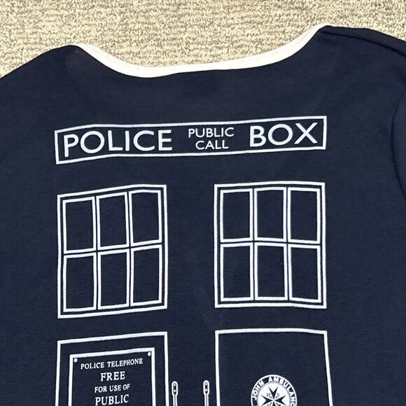 Doctor Who Her Universe Cardigan Sweater Womens XL Hot Topic Cosplay Navy - Picture 5 of 8